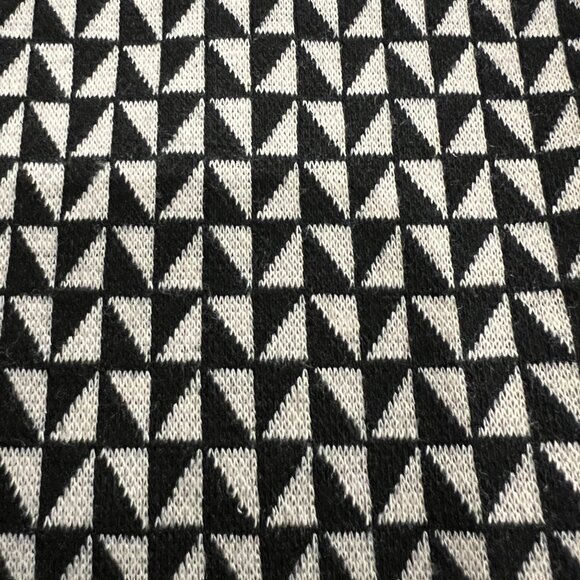 Max Studio London Wide Leg Pants M Geometric Print Black White Stretch Palazzo - Picture 3 of 11